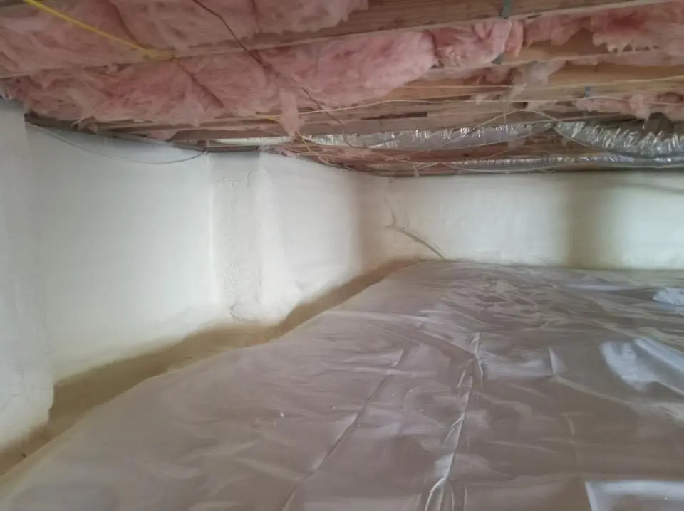 Crawl space encapsulation with closed-cell spray foam for Spray Foam Roofing in Druid Hills
